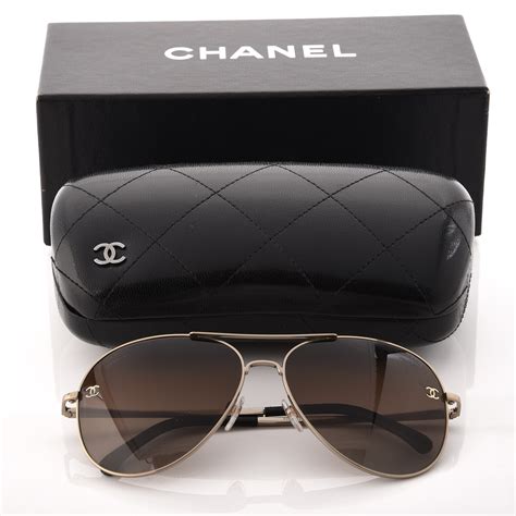 chanel polarized pilot sunglasses